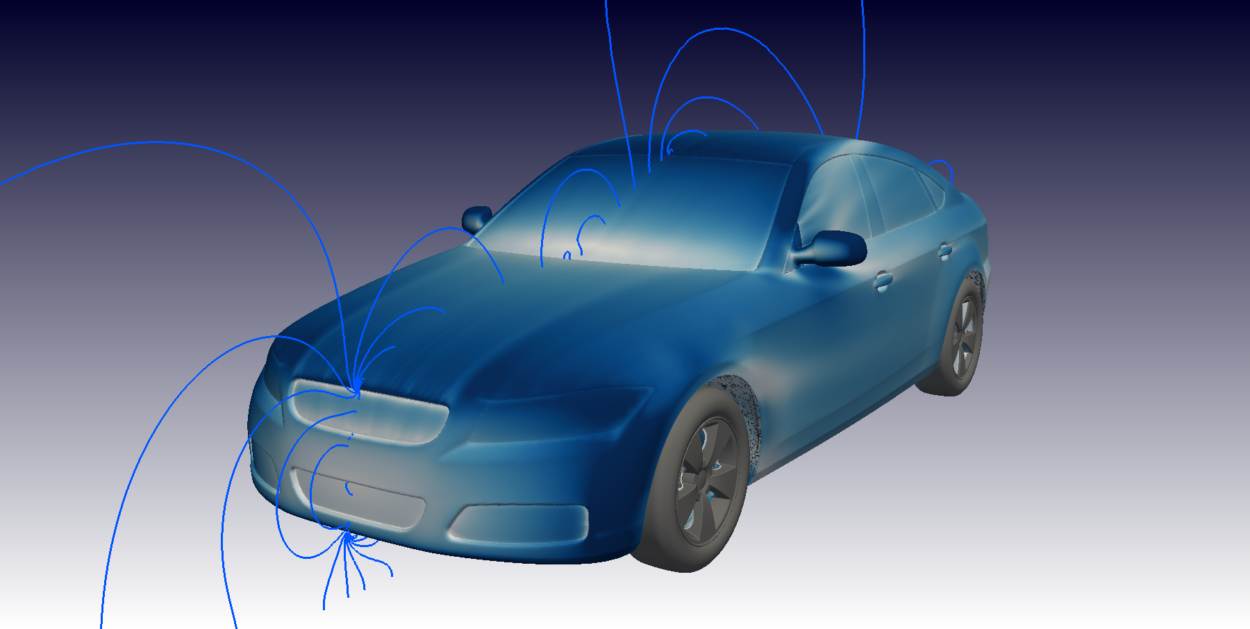 DrivAER model CFD Simulation visualization (OpenFOAM)