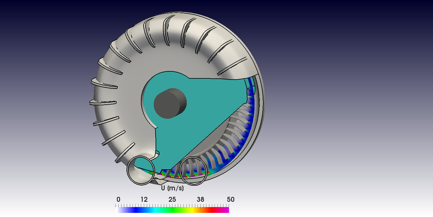 Pump OpenFOAM CFD simulation